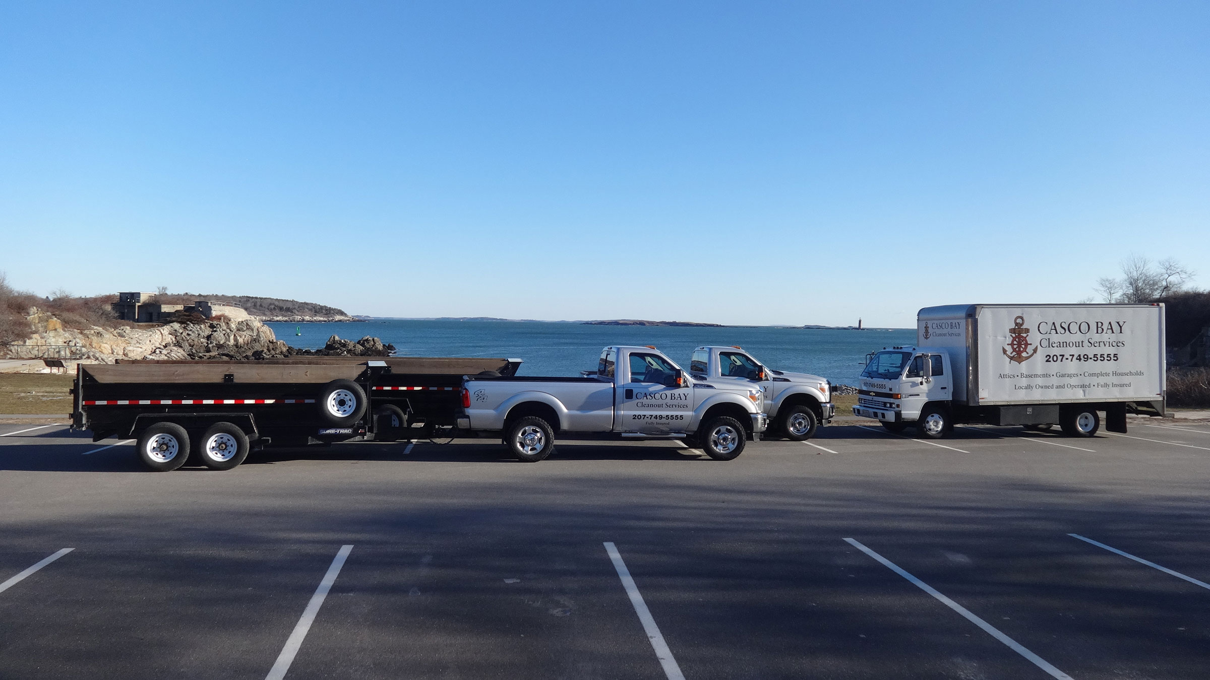 Maine Junk Removal trucks
